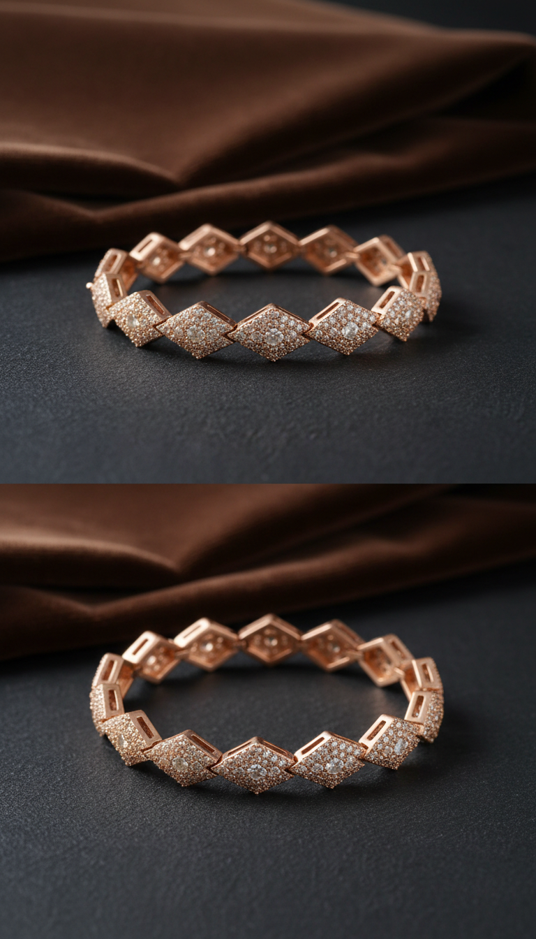 Velvet taupe diamond bracelet