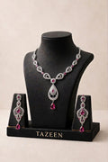 Ruby & Diamond Heavy Necklace Set
