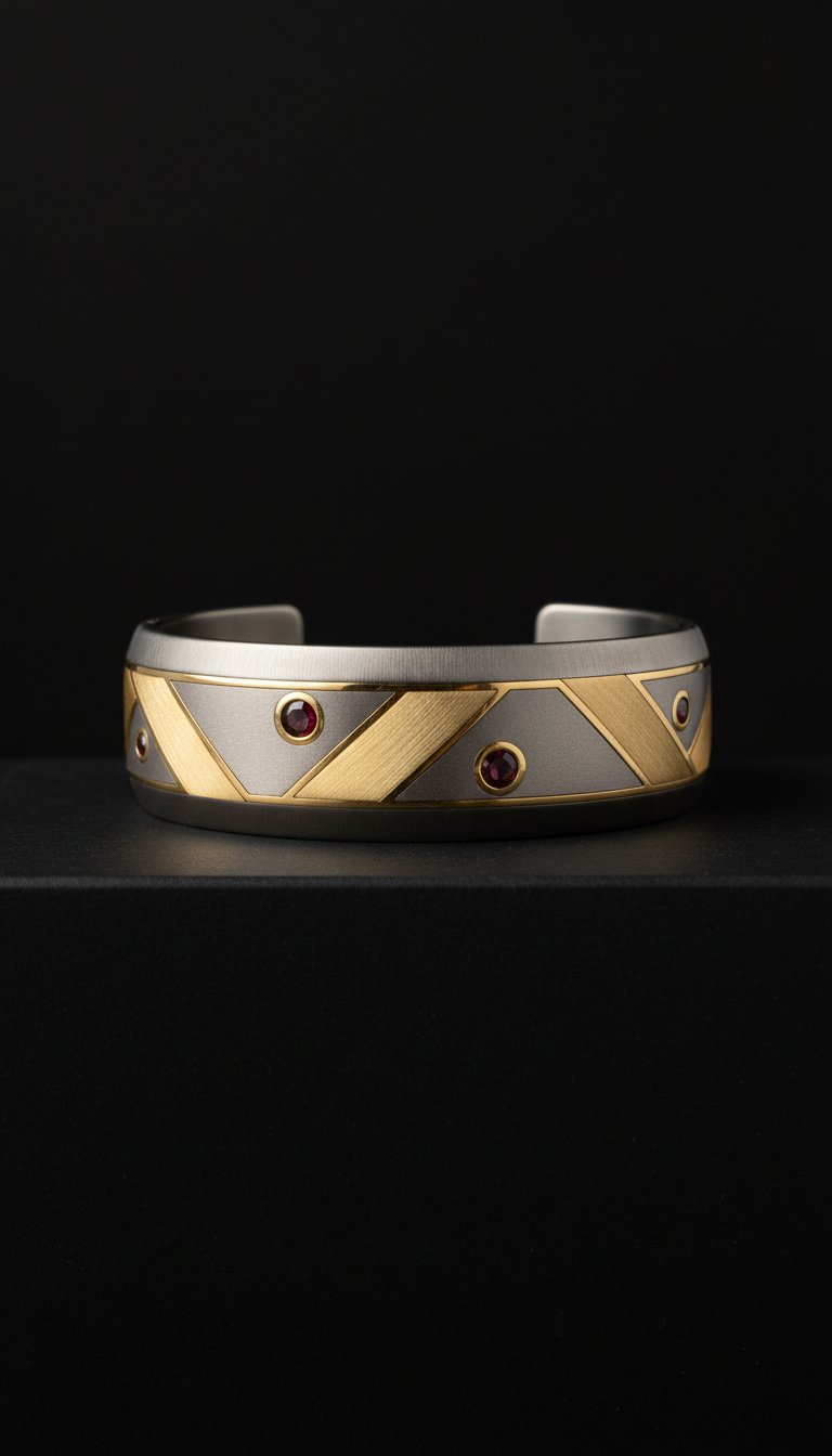 Graphite Mist Cuff Bracelet